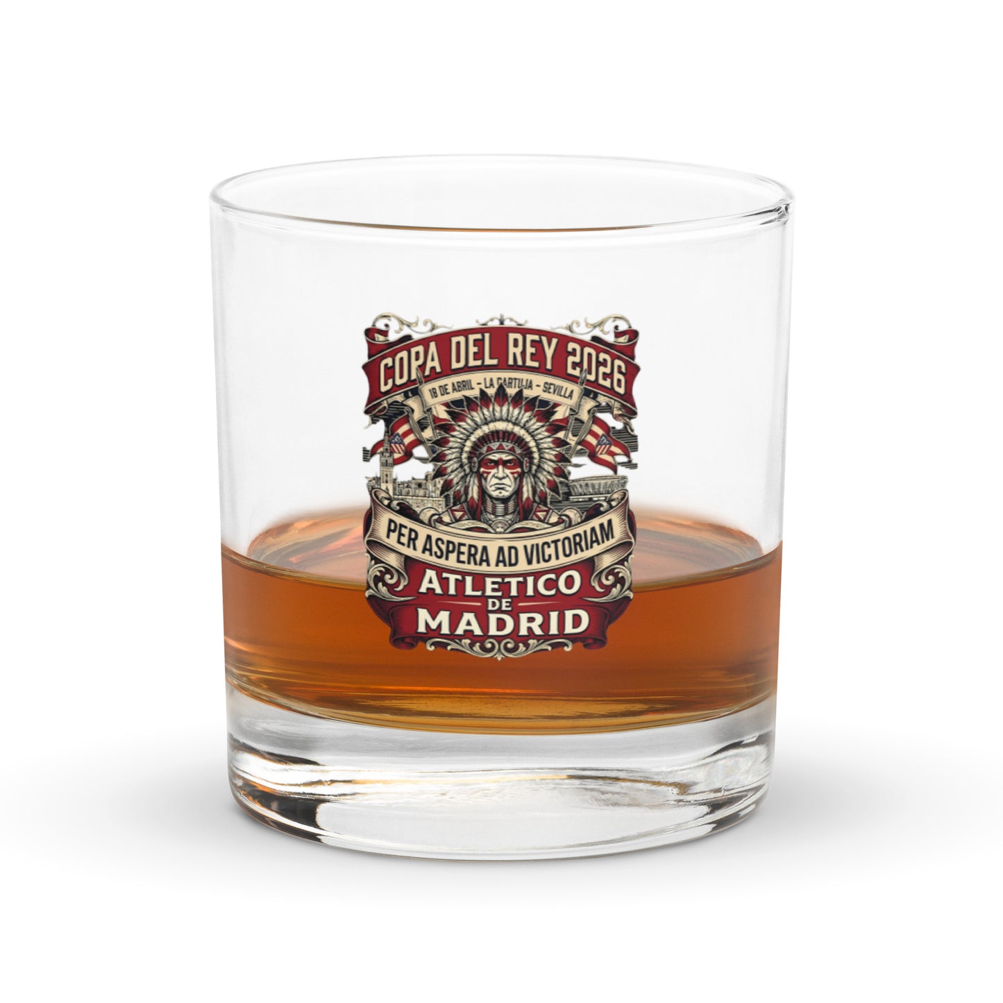 Vaso on the rocks Copa del Rey 2026 Atlético - Nunca dejes de creer 09