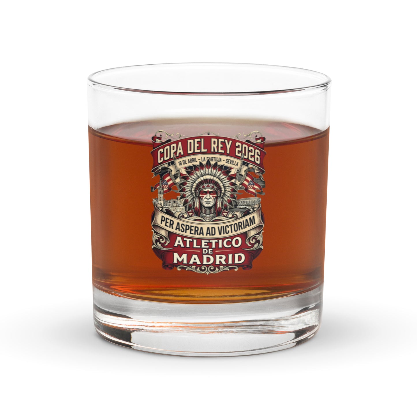 Vaso on the rocks Copa del Rey 2026 Atlético - Nunca dejes de creer 09